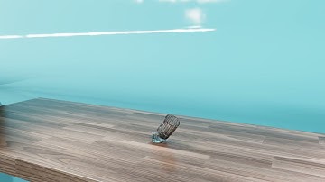 Glass Breaking Physics Exhibition - NVIDIA Omniverse Physics Demo