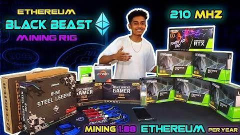 ETH MINING RIG COMBO OF  5 X 1660 SUPER & 1 X 3060 | COST ? xxxMHS -? PART-1 BLACK BEAST ON BOARD