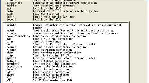 CCNA Skill:  Using the Help Command in the Cisco IOS