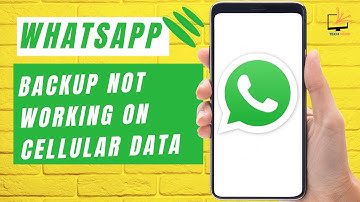 WhatsApp Backup Over Cellular Data NOT WORKING | Why?