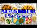 FALLING ON HARD TIMES | MEALS IN TIMES OF SCARCITY | WHAT'S FOR DINNER | COOK WITH ME