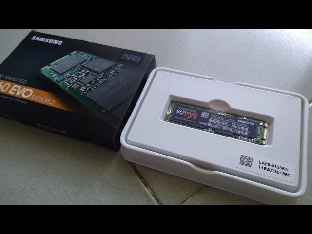 Mở Hộp Ổ cứng SSD Samsung 860 EVO 250GB M2 SATA 2280 giá rẻ 2019