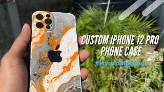 Hydro Dipping a iPhone 12 phone case | Custom made