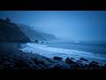 Healing ocean waves that erase worries and tension - strong waves at night