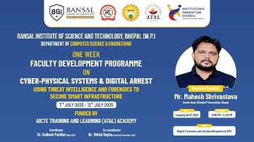 DAY-2: SESSION:4 : Faculty Development Programme on Cyber-Physical System & Digital Arrest