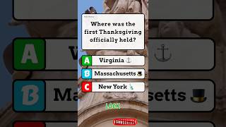 The hidden history of Thanksgiving! ⚓🦃 #Shorts #usaquiz #history