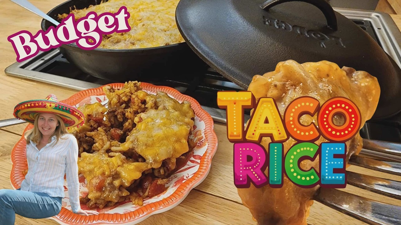 Taco Rice - Dinner in 15 Minutes Only $10 - The Hillbilly Kitchen #recipe #cooking #food #family