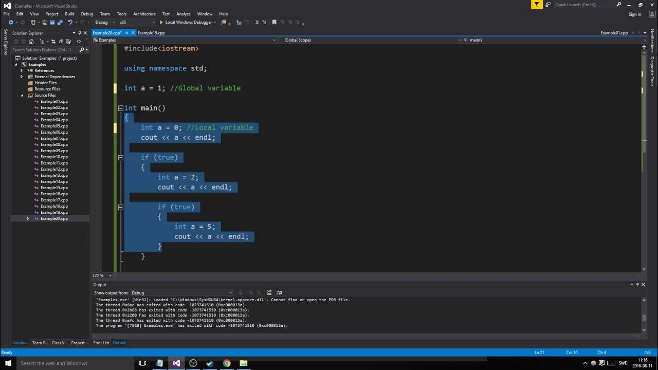 Добавить решение в visual studio. Cmath с++. обозреватель решений visual studio. программирование. cmath c++ функции.