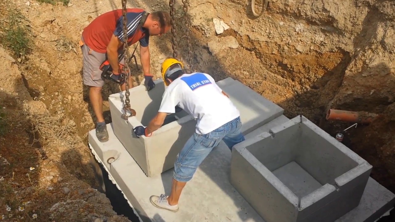 Betonové jímky, septiky a ČOV TRIALSTAV Plzeň - kompletní realizace jímky