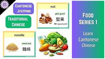 [Cantonese] Learn To Say Food Names In Cantonese For Beginners With Jyutping Pronunciations Series 1