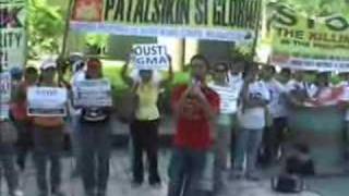 HK OFWs protest GMA's SONA