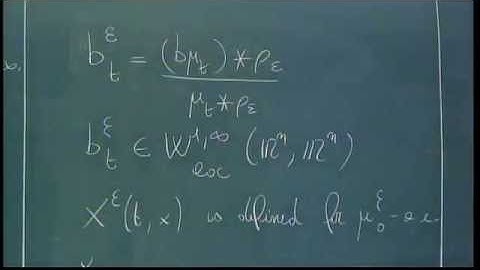Mini Course - Flow of nonsmooth vector fields applications. Part I - Luigi Ambrosio - Class 2