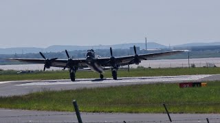 Battle of Britain Memorial flight departing Liverpool Airport for Battle of the Atlantic flypast