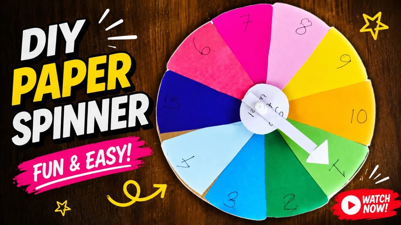 DIY Spinning Wheel | How To Make A Spinning Wheel From Cardboard ...