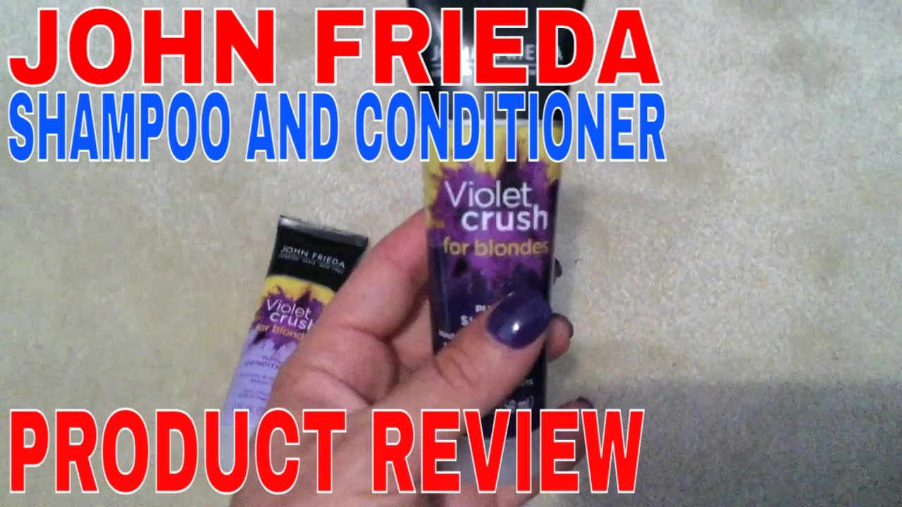 ✅  John Frieda Violet Crush For Blondes Shampoo and Conditioner Review 🔴