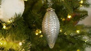 Home Reflections Set of 6 Glass Ornaments on QVC