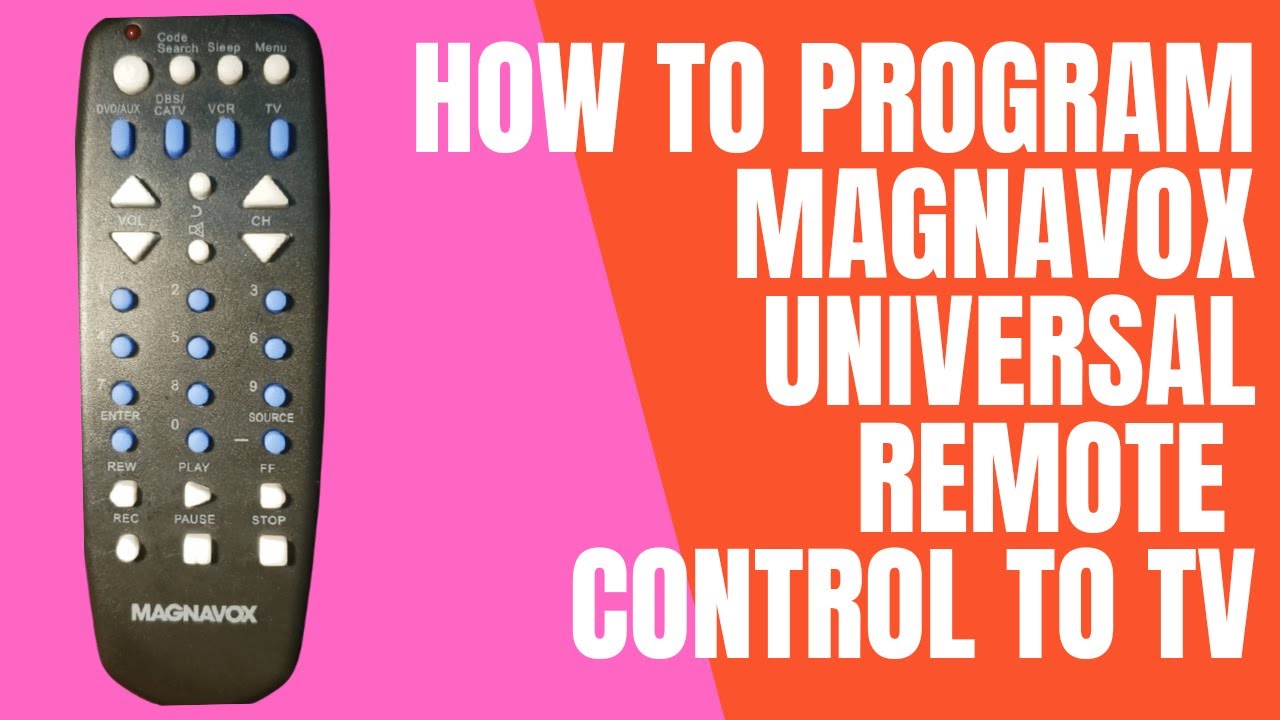 How to set up Magnavox Universal remote control to TV and other devices