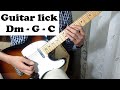 Guitar Lick -  Dm-G-C