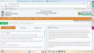 JEE Main Session -2 Exam Result