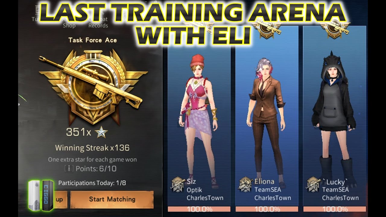 Lifeafter Last Training Arena With Eliona! Its been fun! CigGo Banshee 150W
