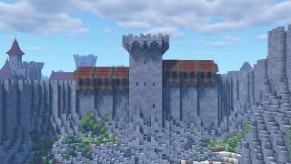 Let&#39;s build a Medieval City | Episode 3: The City Walls | Minecraft Timelapse