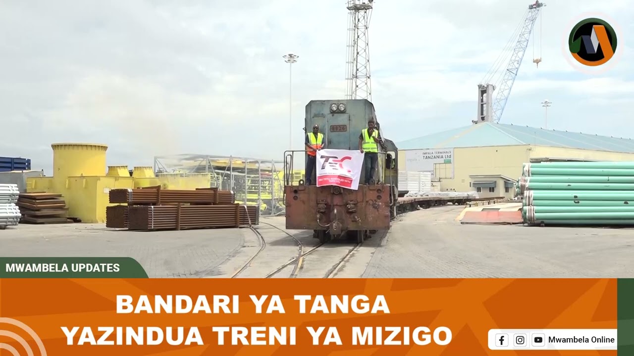 BANDARI YA TANGA YAZINDUA TRENI YA KUSAFIRISHA MIZIGO NJE YA NCHI. 