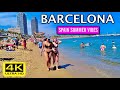 4k spain beach walk  barcelona amazing beaches