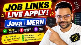 100+ Jobs Live Apply 🔥 | MERN | Java | Software Engineer | Fresher & Experienced screenshot 3