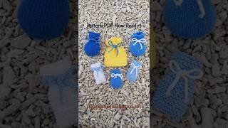 NEW!! Quick Easy Knitting... Knitted little pouches!