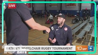 Several local athletes are competing in the national wheelchair rugby tournament