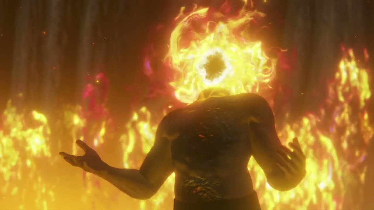 Lord of the Frenzied flame - showcasing its dark nature. 