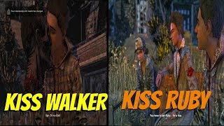 Aasim Kiss Ruby vs Kiss Walker - All Choices - The Walking Dead:Season 4 Episode 2