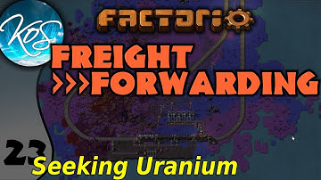 Factorio Freight Forwarding Mod 23 - NUCLEAR ISLAND - Ships, trains! - Let