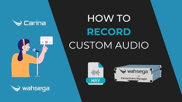 How to Record Custom Audio Files to Play on Carina Event Manager with Audacity 3.x