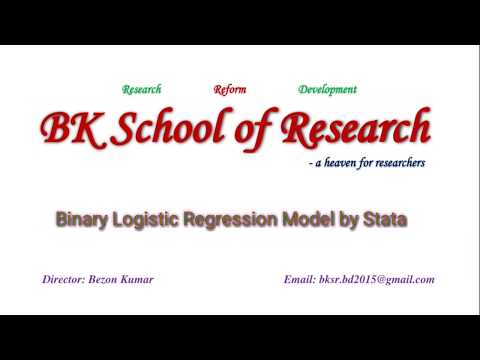 Binary Logistic Regression Using Stata | BK School of Research