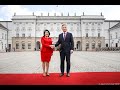 Ceremonia oficjalnego powitania Prezydent Gruzji przez Prezydenta RP