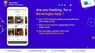 Flutter Beverages Demo App