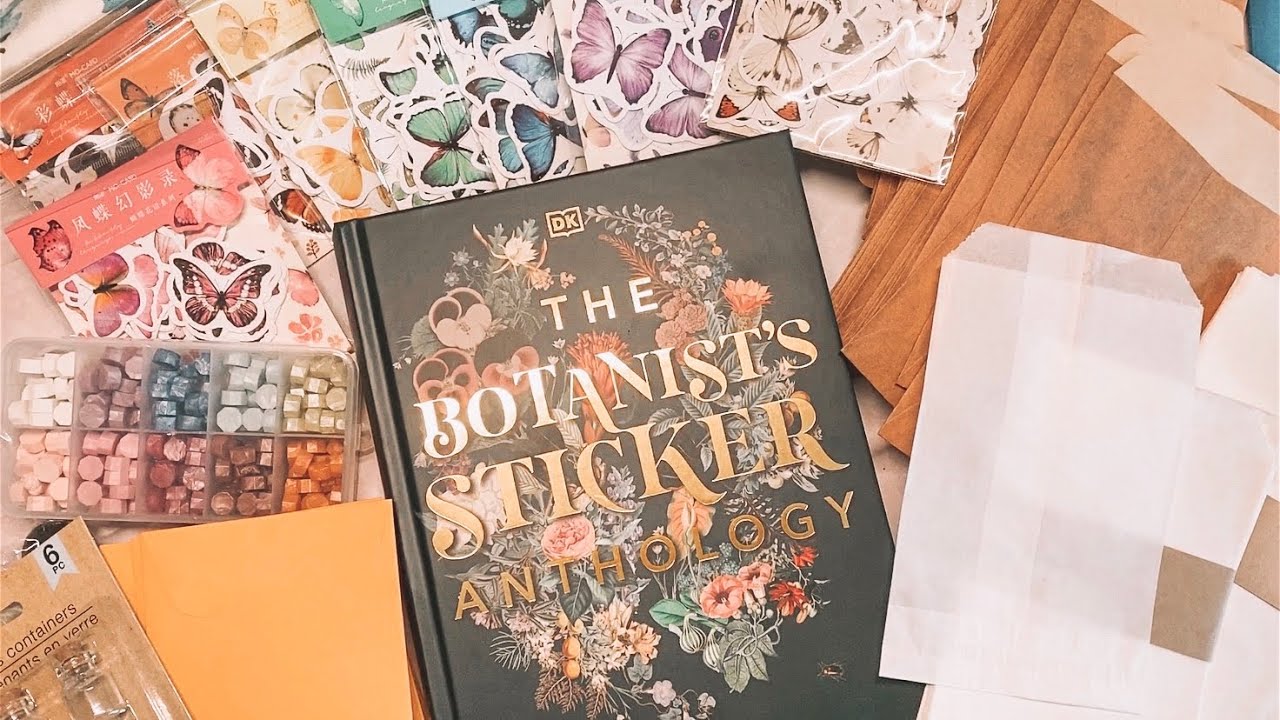 Botanist sticker book & junk journal supply haul | Amazon prime day 2021