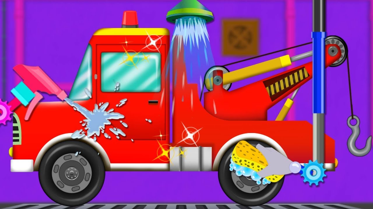 Tow Truck Car Wash Car Cartoons And Videos For Babies by Kids Channel