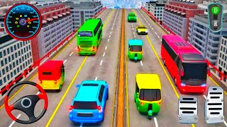 Rickshaw Simulator 3D Real City Passenger Driving Busy Traffic Pickup Mission Android GamePlay 🛺🔥 screenshot 1