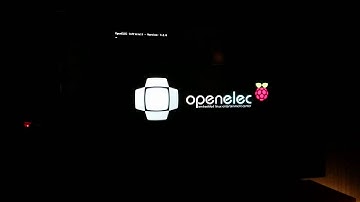 Raspberry Pi booting OpenElec XBMC Appliance.