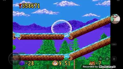 Bubsy Claws in Encounters of the Kind Genesis Cheats Invincibility Shield Playthrough/Longplay