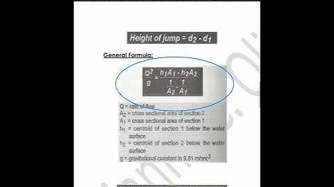 Hydraulics: Solved Sample Problem in Hydraulic Jump