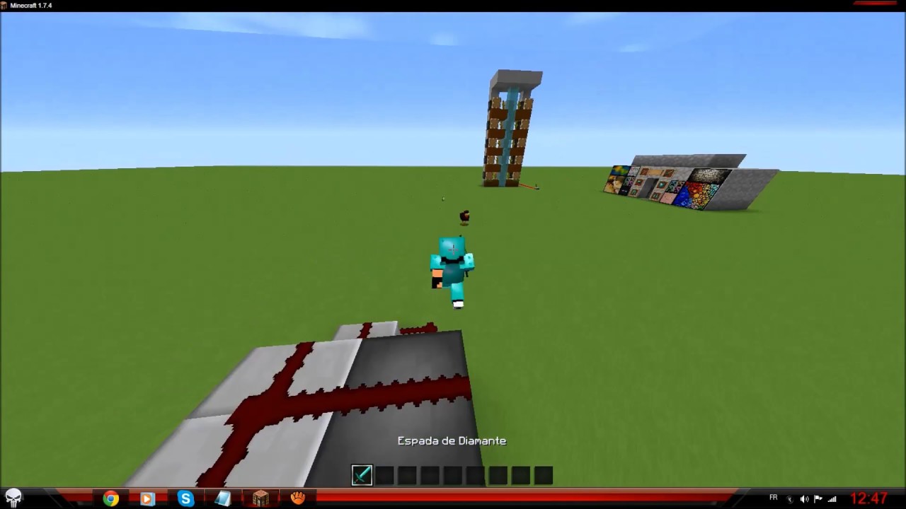 Minecraft- como fazer guarda roupa automatico. - YouTube