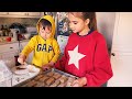 Baking Delicious Cookies with my little brother - The Protsenko Family