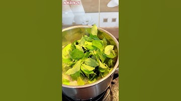 Lá bồ ngót nấu canh cá thác lác #monanmoingay #shorts