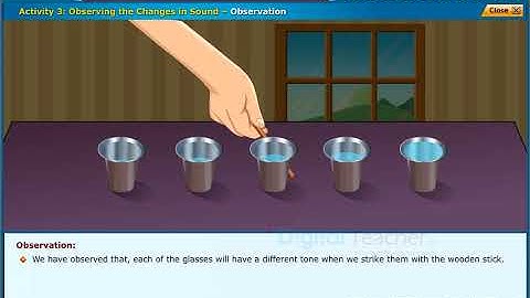 Observing the Changes in Sound, Class 8 Physics | Digital Teacher