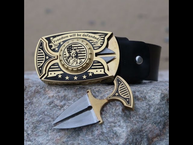 Ridge Runner Black Belt With Hidden Knife