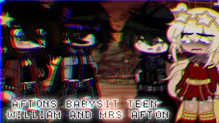 Aftons babysit Teen William and Mrs Afton || PART 1 || FNAF || AFTON FAMILY || GC/GN || TJNM