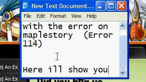 Help Maplestory Error 114 {Fixed} (Trojan)